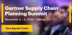  Gartner Supply Chain Planning Summit