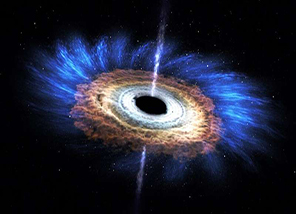 Researchers identify where giant jets from black holes discharge their energy